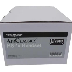ASA AirClassics HS-1A Passive Aviation Headset - Crystal-Clear Comms & Comfort