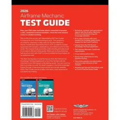 ASA 2026 AMT Airframe Test Prep Book with Free Practice Tests