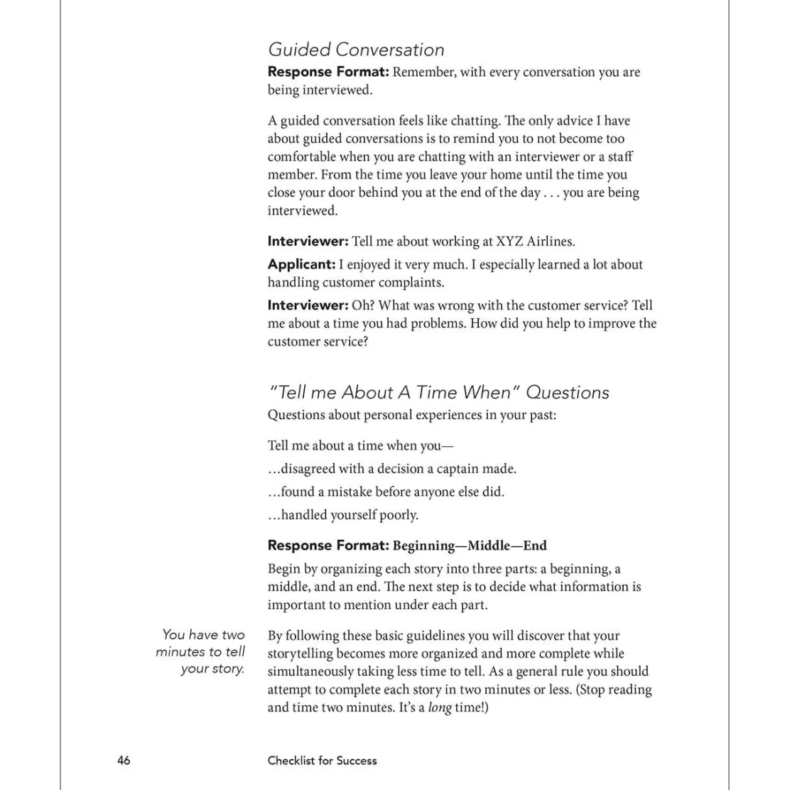 ASA Checklist for Success: A Pilot's Guide to the Successful Airline Interview (Eighth Edition)