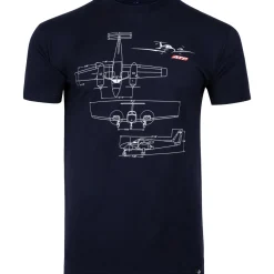 ATP Flight School Aviation Blueprint T-Shirt