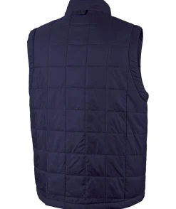 ATP Flight School Men’s Quilted Pilot Vest: Eco-Friendly, Insulated, Navy