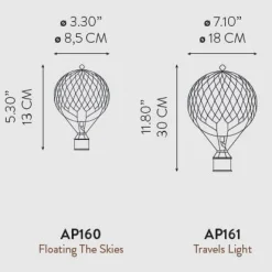 Authentic Models Tricolore Travels Light Hot Air Balloon - AP161I