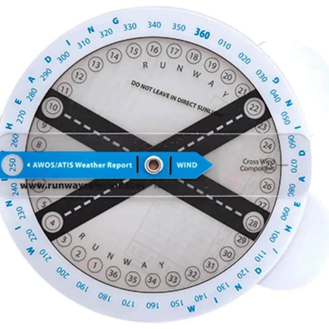 Aviation Runway Selector and Crosswind Component Tool