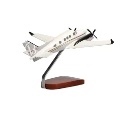 Beechcraft King Air C90GTx Large Mahogany Model