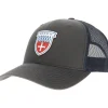 Beechcraft Shield Richardson 112 Velocity Trucker Hat - Red/White/Blue