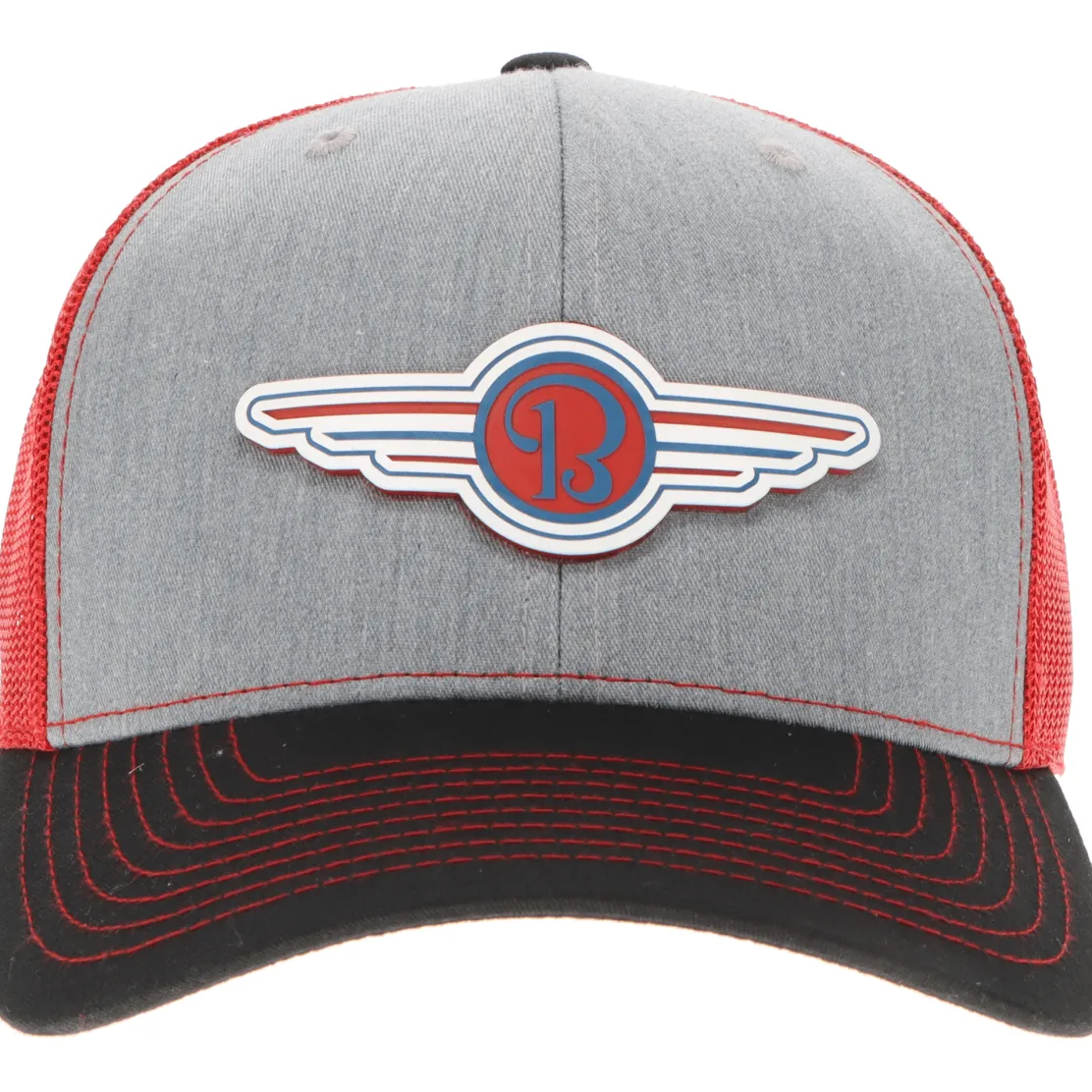 Beechcraft Wings Richardson 112 Velocity Trucker Hat - Red/White/Blue