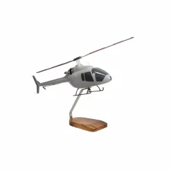 Bell 505 Jet Ranger X Large Mahogany Model