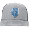 Bell Modern Logo Richardson 112 Heritage Trucker Hat - Steel/Blue