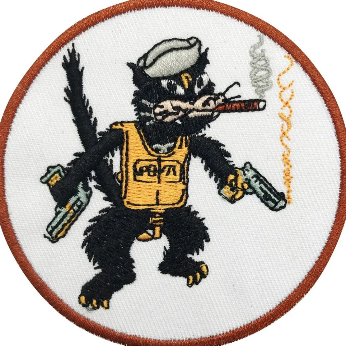 Black Cats VPB-71 Squadron Iron On Patch by Aeroplane Apparel Co.