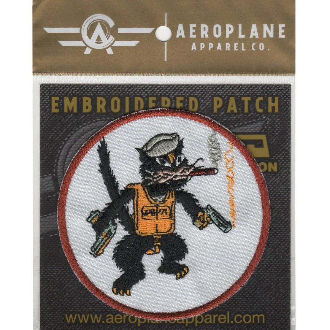 Black Cats VPB-71 Squadron Iron On Patch by Aeroplane Apparel Co.