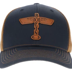 Boeing Airplane Company Logo Richardson 112 Heritage Trucker Hat - Buckskin