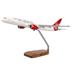 Boeing 787-9 Virgin Atlantic Birthday Girl Large Mahogany Model