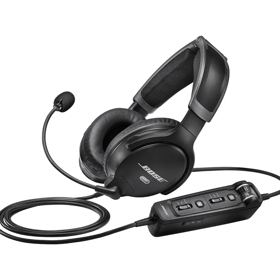Bose A30 ANR Aviation Headset Dual Plug, Battery Powered with Bluetooth 857641-3120