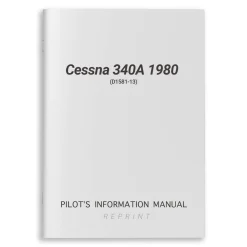 Cessna 340A 1980 Pilot's Information Manual (D1581-13)