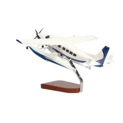Cessna 208 Caravan on Floats Large Mahogany Model