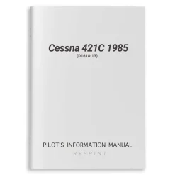 Cessna 421C 1985 Pilot's Information Manual (D1618-13)