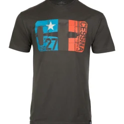 Cessna Est 27 Heritage T-Shirt by Aeroplane Apparel Co.