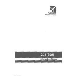 Cessna 208 (600 hp) Pilot's Information Manual (D1307-13)