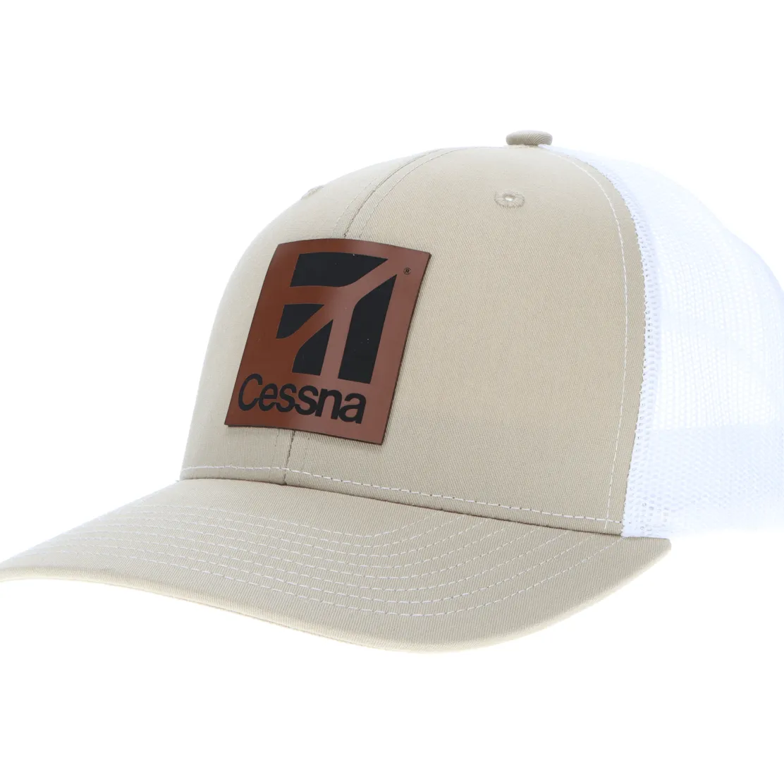 Cessna Modern Logo Richardson 112 Heritage Trucker Hat - Walnut
