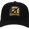 Cessna Modern Logo Richardson 112 Heritage Trucker Hat - Gold