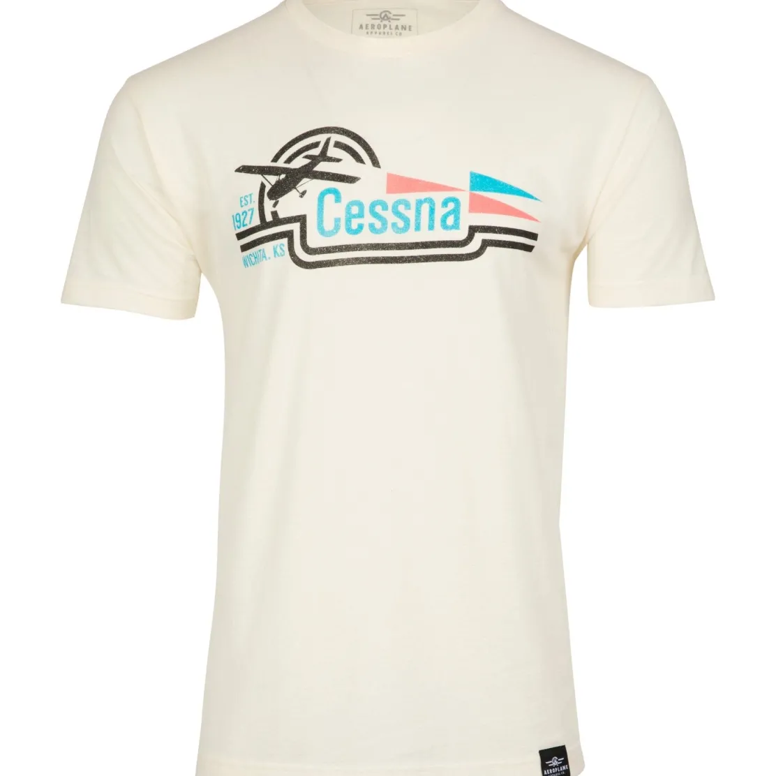 Cessna Retro Logo Heritage T-Shirt by Aeroplane Apparel Co.