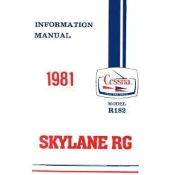 Cessna R182 Skylane RG 1981 Pilot's Information Manual (D1198-13)