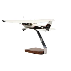 Cessna 182 Skylane Clear Canopy Large Mahogany Model