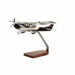 Cessna 182 Skylane Clear Canopy Large Mahogany Model
