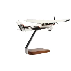 Cessna 182 Skylane Clear Canopy Large Mahogany Model