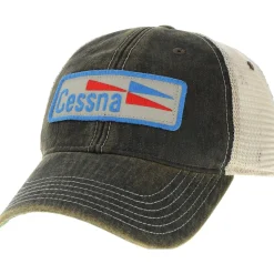 Cessna 70’s Logo Patch Trucker Cap by Aeroplane Apparel Co.