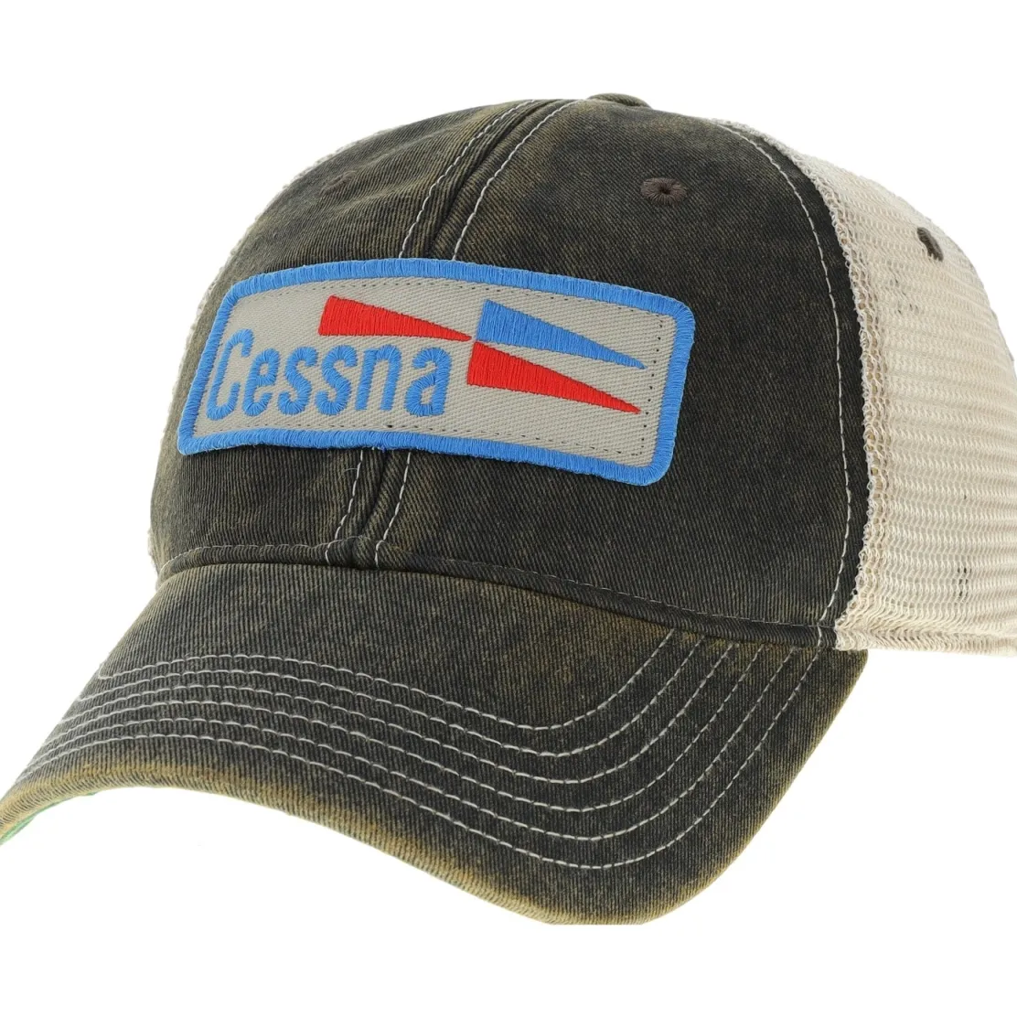 Cessna 70’s Logo Patch Trucker Cap by Aeroplane Apparel Co.