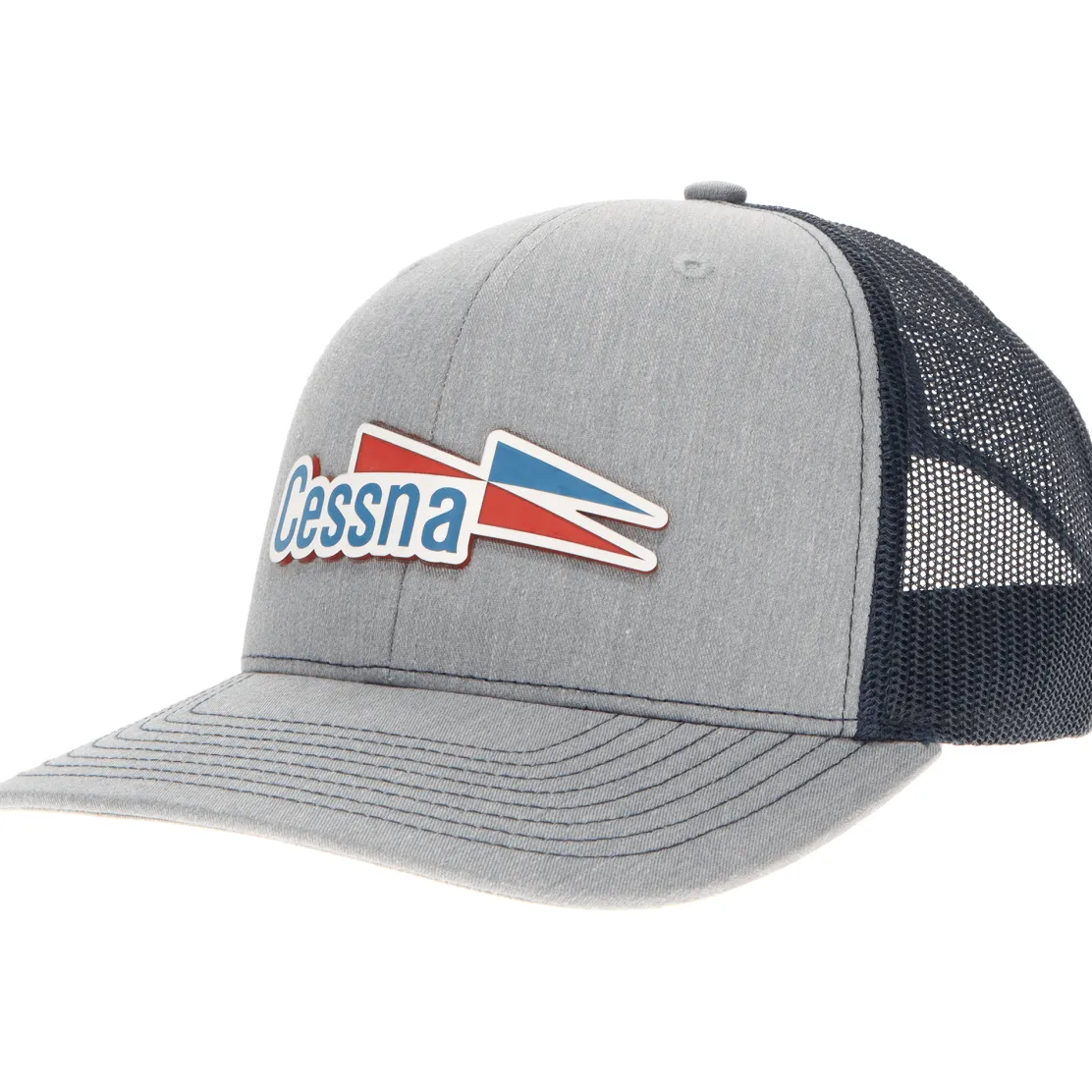 Cessna 70's Logo Richardson 112 Velocity Trucker Hat - Red/White/Blue