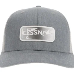 Cessna 20's Logo Richardson 112 Velocity Trucker Hat - Pewter