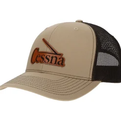 Cessna 50's & 60's Logo Richardson 112 Heritage Trucker Hat - Buckskin