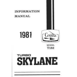 Cessna T182 1981 Pilot's Information Manual (D1197-13)