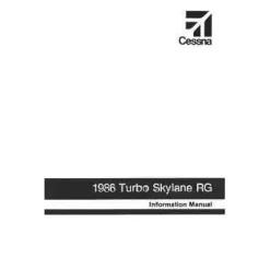 Cessna TR182 Skylane RG 1986 Pilot's Information Manual (D1300-13)