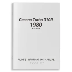 Cessna Turbo 310R 1980 Pilot's Information Manual (D1576-13)
