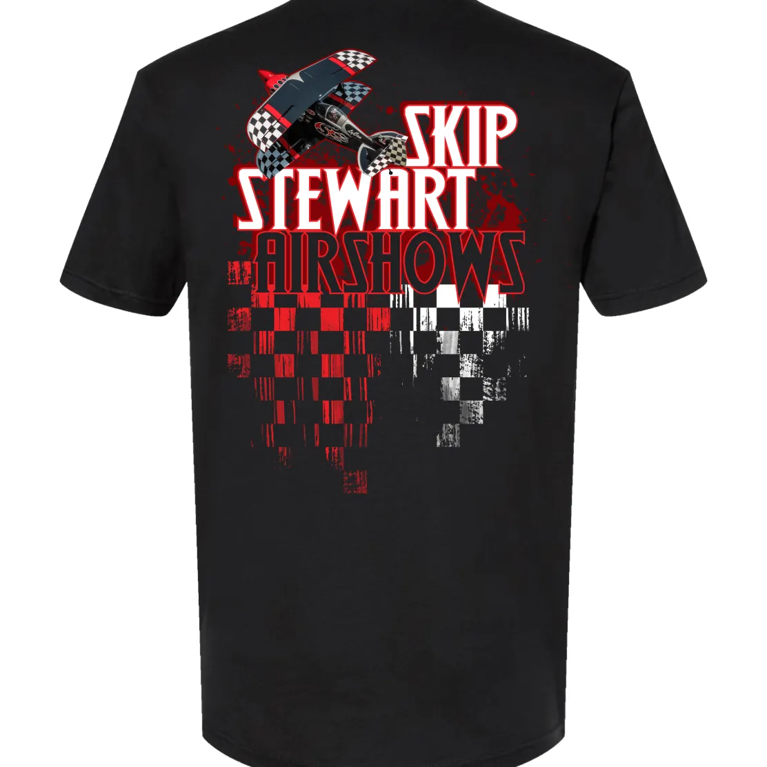 Checkerboard Skip Stewart Airshows T-Shirt