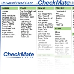 CheckMate - Universal FG Checkmate+ Standard Size Comprehensive Pilot Checklist (Modernized and Updated)
