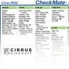 Cirrus SR22 Standard Checkmate+ Standard Size Comprehensive Pilot Checklist (Modernized and Updated)