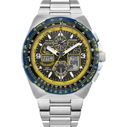 Citizen Promaster Skyhawk A-T Blue Dial Stainless Steel Bracelet Watch (Internal E6B) JY8125-54L