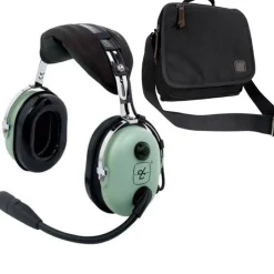 David Clark H10-13S Stereo Aviation Headset & Bag Combo 40422G-01