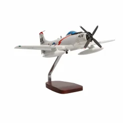 Douglas A-1 Skyraider Large Mahogany Model