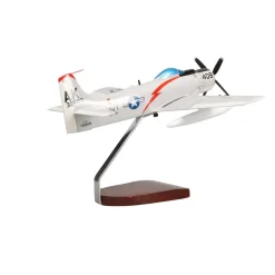 Douglas A-1 Skyraider Large Mahogany Model
