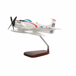 Douglas A-1 Skyraider Large Mahogany Model
