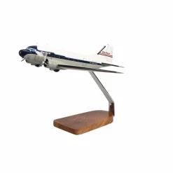 Douglas DC-3 Clear Canopy Large Mahogany Model