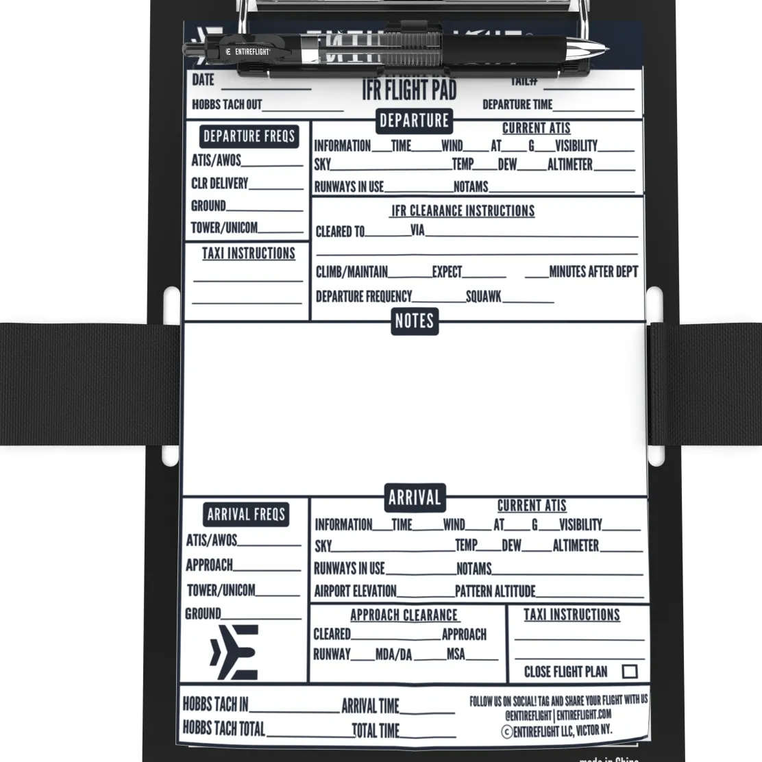 EntireFlight VFR Pilot Kneeboard & Flight Pad: Elevate Your Flying Experience