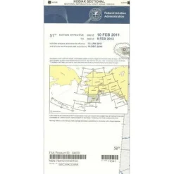 FAA Kodiak VFR Sectional Chart for Alaska Pilots - 07/09/26 thru 09/03/26