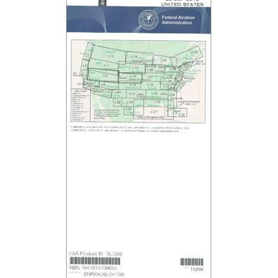 FAA L9/10 Instrument Flight Rules (IFR) Enroute Low Altitude Chart - 07/09/26 thru 09/03/26