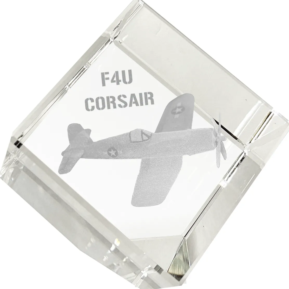 F4U Corsair 3D Diamond Cube by Etched Memory